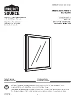 Preview for 1 page of Project Source 01715-1 Manual