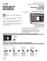 Предварительный просмотр 1 страницы Project Source V38049-PS, V38149-PS, V38061-PS, V38161-PS Quick Start Manual