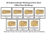 Preview for 4 page of Project Timber 20x6 Hobbyist Windowed Pent Shed Building Instructions