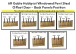 Preview for 8 page of Project Timber 20x6 Hobbyist Windowed Pent Shed Building Instructions