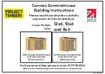 Project Timber Cannes Summerhouse 10x6 Building Instructions preview