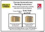 Project Timber Cannes Summerhouse Building Instructions preview