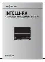 Preview for 1 page of Projecta INTELLI-RV PM100 Instruction Manual