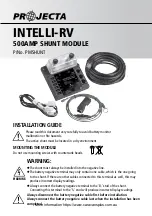 Предварительный просмотр 1 страницы Projecta INTELLI-RV Installation Manual