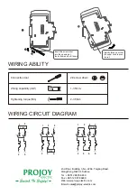 Предварительный просмотр 2 страницы Projoy Electric PEBS-S Instructions For Installation And Operation