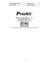 Preview for 10 page of Prokit’s MT-1705 User Manual