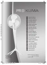 Предварительный просмотр 1 страницы ProKlima 20571072 Manual