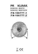 ProKlima FN-108777.1 Instruction Manual preview