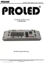 Preview for 1 page of PROLED CCU 50 DALI DT8 CCT CA User Manual