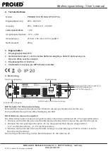 Preview for 3 page of PROLED CCU 50 DALI DT8 CCT CA User Manual