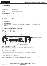 Preview for 7 page of PROLED CCU 50 DALI DT8 CCT CA User Manual