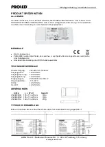 Preview for 1 page of PROLED CCU DALI Series Installation Manual