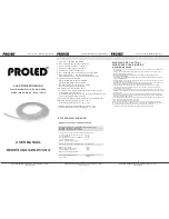 Preview for 1 page of PROLED FLEX TUBE PRO MONO User Manual