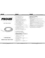 Preview for 1 page of PROLED FLEX TUBE PRO RGB User Manual