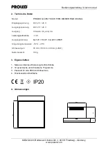 Предварительный просмотр 3 страницы PROLED GLASS TOUCH PWM DIMMER RGB 3-CHANNEL User Manual