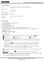 Preview for 6 page of PROLED L500015 Series User Manual