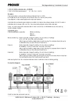 Preview for 4 page of PROLED L50002X1 Installation Manual