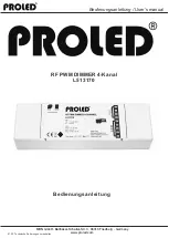 PROLED L513170 User Manual preview