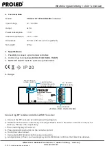 Preview for 7 page of PROLED L513170 User Manual