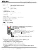 Preview for 3 page of PROLED L513171 User Manual