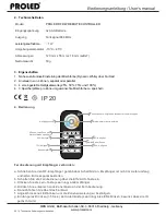 Preview for 3 page of PROLED L513173 User Manual