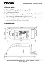 Preview for 5 page of PROLED L514070 User Manual