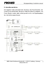 Preview for 6 page of PROLED L514070 User Manual