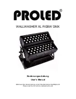 PROLED WALLWASHER XL Manual preview