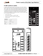 Предварительный просмотр 3 страницы Prolight S8 DMX Distribution Splitter User Manual