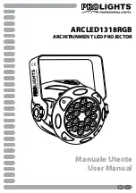 ProLights ARCLED1318RGB User Manual предпросмотр