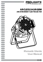 Предварительный просмотр 1 страницы ProLights ARCLED2342RGBW User Manual