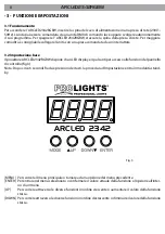 Предварительный просмотр 8 страницы ProLights ARCLED2342RGBW User Manual