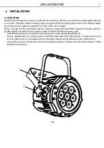 Предварительный просмотр 31 страницы ProLights ARCLED3109PIX User Manual