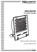 Preview for 1 page of ProLights ARCLED345 User Manual