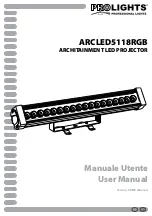 ProLights ARCLED5118RGB User Manual preview