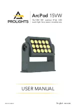 Предварительный просмотр 1 страницы ProLights ArcPod 15VW User Manual