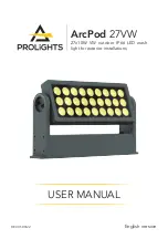 ProLights ArcPod 27VW User Manual preview