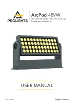 Предварительный просмотр 1 страницы ProLights ArcPod 48VW User Manual