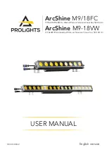 Preview for 1 page of ProLights ArcShine M9-18VW User Manual