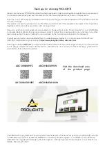 Preview for 2 page of ProLights ArcShine M9-18VW User Manual