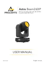 ProLights Astra Beam260IP User Manual preview