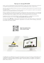 Предварительный просмотр 2 страницы ProLights Astra Hybrid420 User Manual