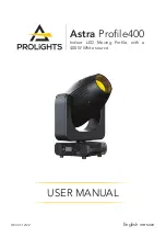 ProLights Astra Profile400 User Manual предпросмотр