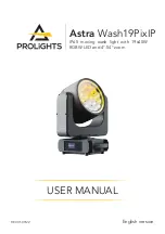 ProLights Astra Wash19PixIP User Manual preview