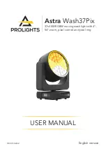 Preview for 1 page of ProLights Astra Wash37Pix User Manual