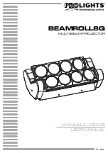 ProLights BEAMROLL8Q User Manual предпросмотр