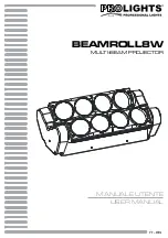 Preview for 1 page of ProLights BEAMROLL8W User Manual