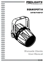 ProLights BEAMSPOT10 User Manual предпросмотр