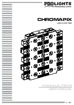 Preview for 1 page of ProLights Chromatrix User Manual