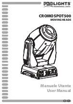 Предварительный просмотр 1 страницы ProLights CROMOSPOT500 User Manual